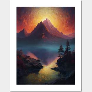 sterry mountain lake Posters and Art